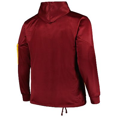 Men's Fanatics Branded Burgundy Washington Commanders Big & Tall Pullover Hoodie