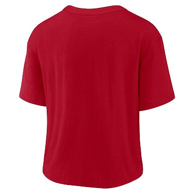 Women's Nike Red/Gold Kansas City Chiefs High Hip Fashion T-Shirt