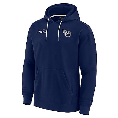 Unisex Fanatics Signature Navy Tennessee Titans Super Soft Fleece Pullover Hoodie