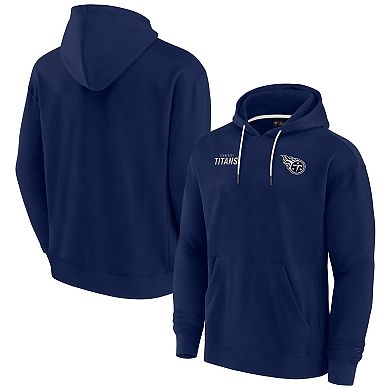 Unisex Fanatics Signature Navy Tennessee Titans Super Soft Fleece Pullover Hoodie