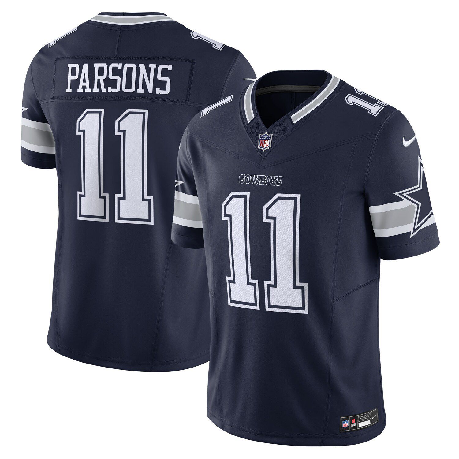 Men's Nike Micah Parsons Gray Dallas Cowboys Atmosphere Fashion Game Jersey Size: Medium