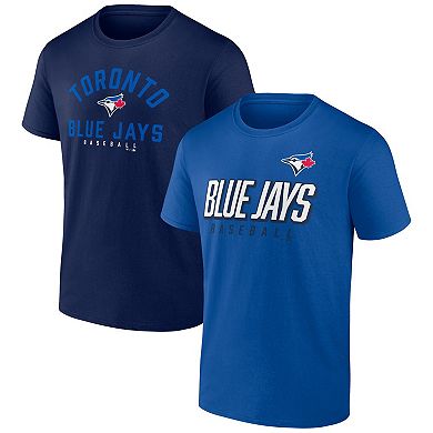 Men's Fanatics Branded Royal/Navy Toronto Blue Jays Player Pack T-Shirt Combo Set