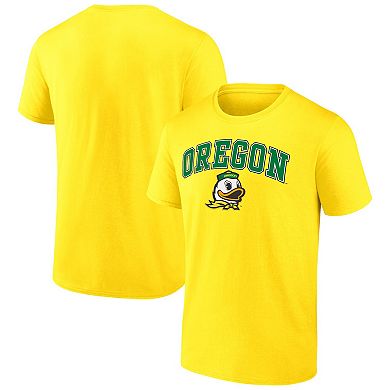 Men's Fanatics Branded Yellow Oregon Ducks Campus T-Shirt