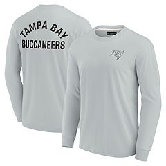 Juniors Heathered Gray Tampa Bay Buccaneers All Striped Up Raglan Long  Sleeve T-Shirt