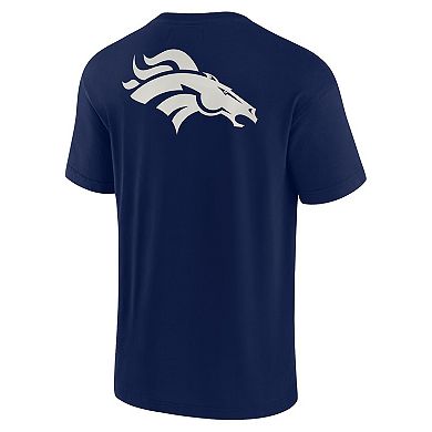 Unisex Fanatics Signature Navy Denver Broncos Super Soft Short Sleeve T-Shirt