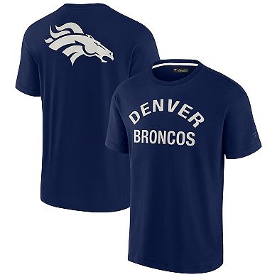 Unisex Fanatics Signature Navy Denver Broncos Super Soft Short Sleeve T-Shirt