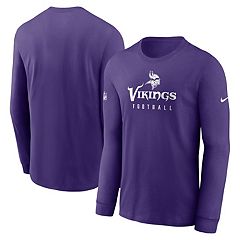 Nike Men's Minnesota Vikings Sideline Velocity Dark Heather Long Sleeve T-Shirt - Grey - XXL Each