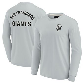 Unisex Fanatics Signature Gray San Francisco Giants Super Soft Long Sleeve T-Shirt