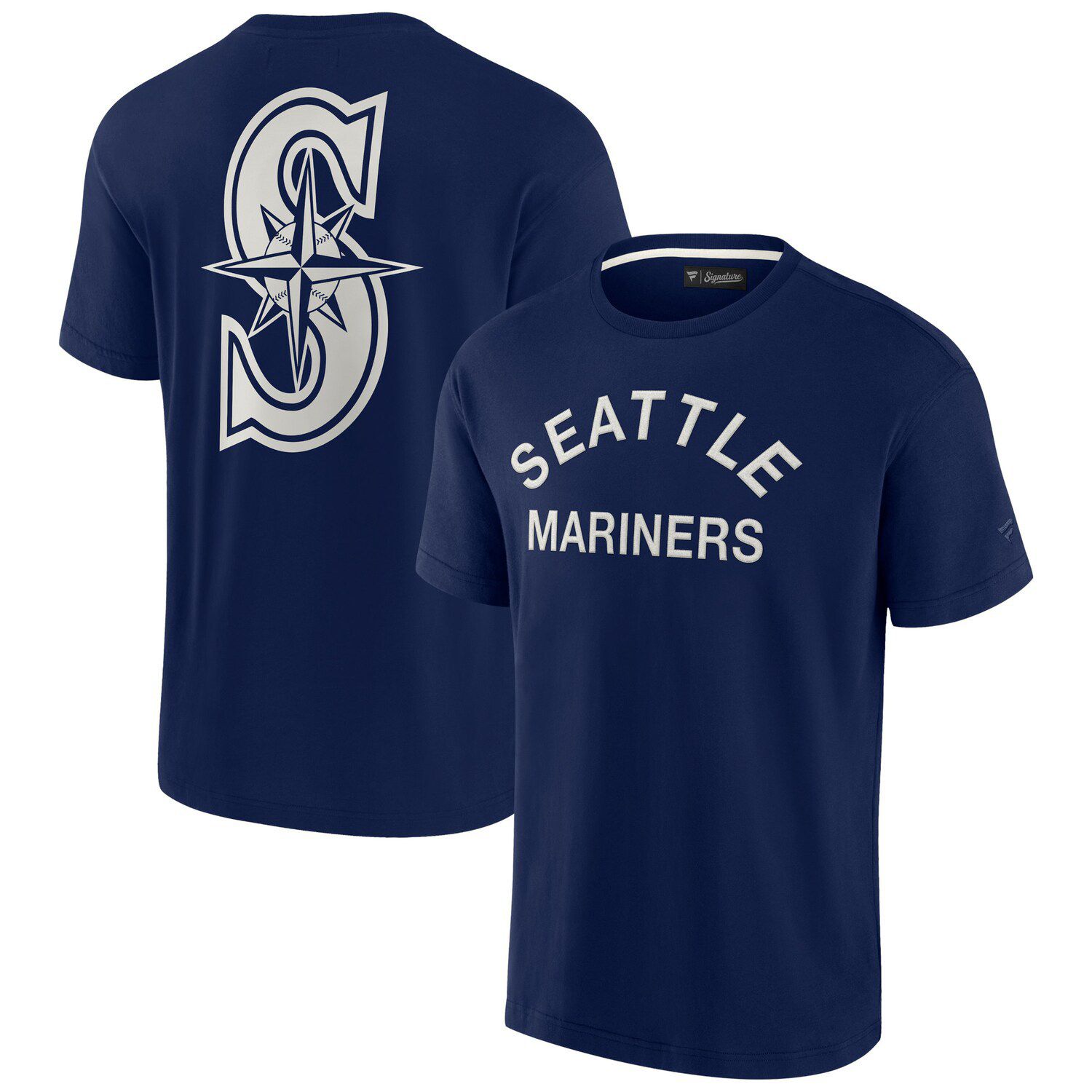 Concepts Sport Women's Navy Seattle Mariners Zest Allover Print Button-Up Shirt and Shorts Sleep Set