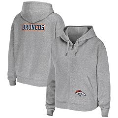 Denver Broncos WEAR by Erin Andrews Women's Color Block Long Sleeve T-Shirt  - Navy/Orange