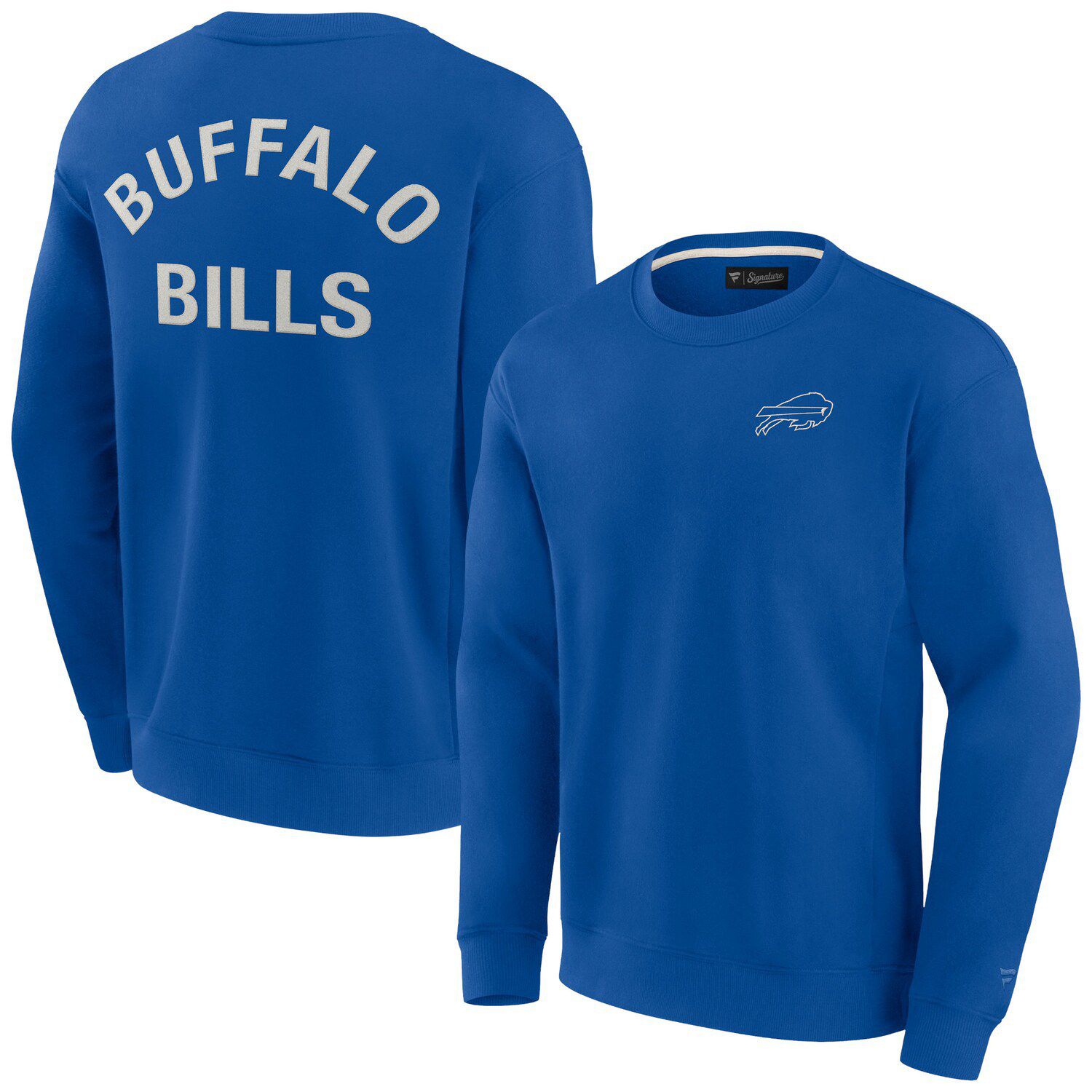 Men's Mitchell & Ness Red Buffalo Bills All Over 2.0 Pullover Sweatshirt