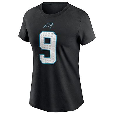 Women's Nike Bryce Young Black Carolina Panthers 2023 NFL Draft First Round Pick Player Name & Number T-Shirt