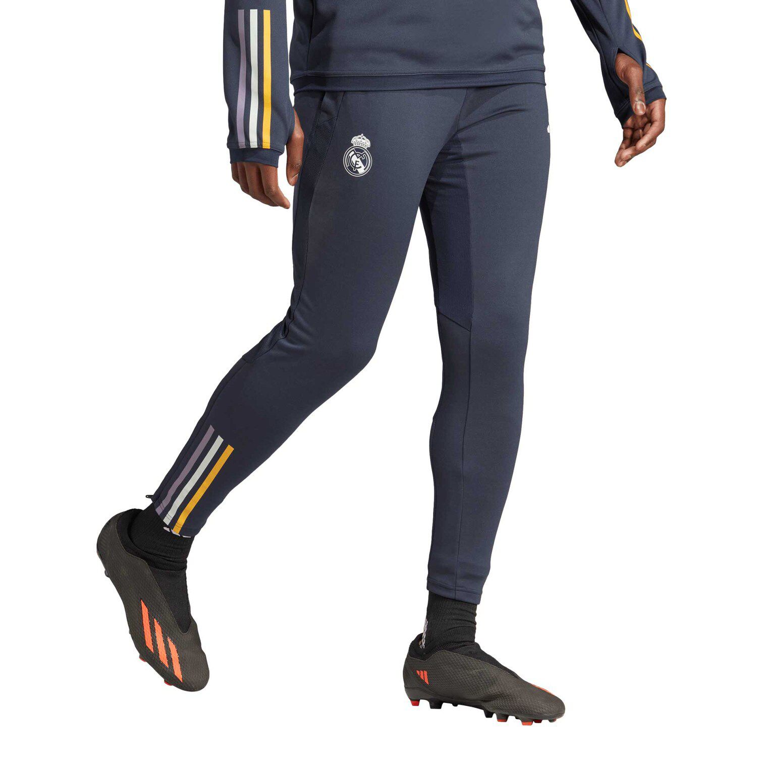 Men's adidas Navy Arsenal Club Crest AEROREADY Training Pants