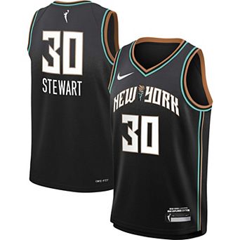 Youth Nike Breanna Stewart Black New York Liberty Swingman Player Jersey - Explorer Edition