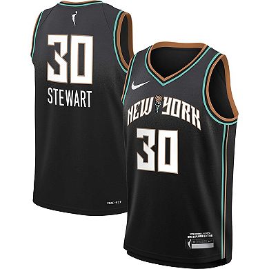 Youth Nike Breanna Stewart Black New York Liberty Swingman Player Jersey - Explorer Edition