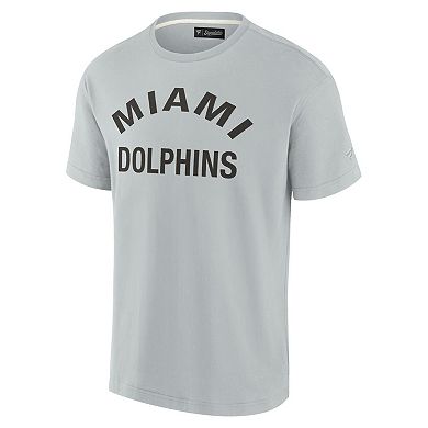 Unisex Fanatics Signature Gray Miami Dolphins Elements Super Soft Short Sleeve T-Shirt