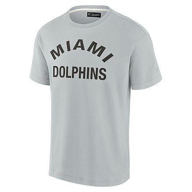 Unisex Fanatics Signature Gray Miami Dolphins Super Soft Short Sleeve T-Shirt