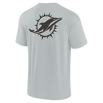 Unisex Fanatics Signature Gray Miami Dolphins Super Soft Short Sleeve T-Shirt