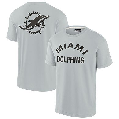 Unisex Fanatics Signature Gray Miami Dolphins Super Soft Short Sleeve T-Shirt