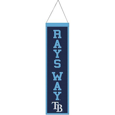 WinCraft Tampa Bay Rays 8" x 32" Slogan Wool Banner