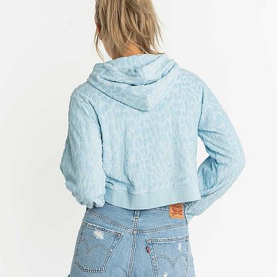 Women's Lusso Blue Los Angeles Dodgers Tabitha Cheetah Terry Full-Zip Sweatshirt