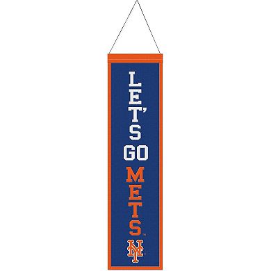 "WinCraft New York Mets 8"" x 32"" Slogan Wool Banner"
