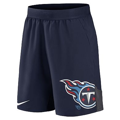 Men's Nike Navy Tennessee Titans Stretch Performance Shorts