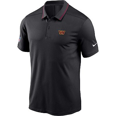 Men s Nike Black Washington Commanders Sideline Victory Performance Polo