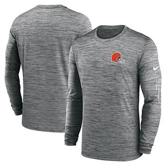 Men's Nike Anthracite Cleveland Browns Velocity Long Sleeve T-Shirt
