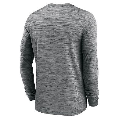 Men's Nike Anthracite Cleveland Browns Velocity Long Sleeve T-Shirt