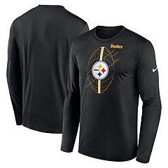 Nike Men's Pittsburgh Steelers Sideline Legend Velocity Long Sleeve T-Shirt - Gold - M (Medium)