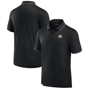 Men's Fanatics Signature Black Cincinnati Bengals Pique Polo Shirt
