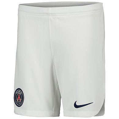 Youth Nike White Paris Saint-Germain 2023/24 Away Stadium Performance Shorts