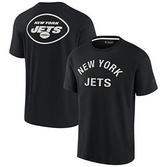 Unisex Fanatics Signature Black New York Jets Elements Super Soft Short Sleeve T-Shirt
