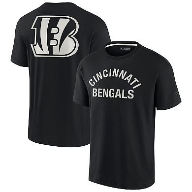 Unisex Fanatics Signature Black Cincinnati Bengals Super Soft Short Sleeve T-Shirt