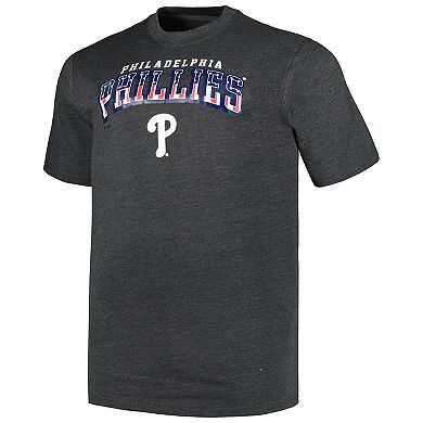 Men's Profile Heather Charcoal Philadelphia Phillies Big & Tall ...