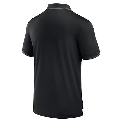 Men s Fanatics Signature Black Minnesota Vikings Pique Polo Shirt