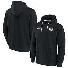 Pittsburgh Steelers Women's Empire Pullover Grey Fleece Hoodie