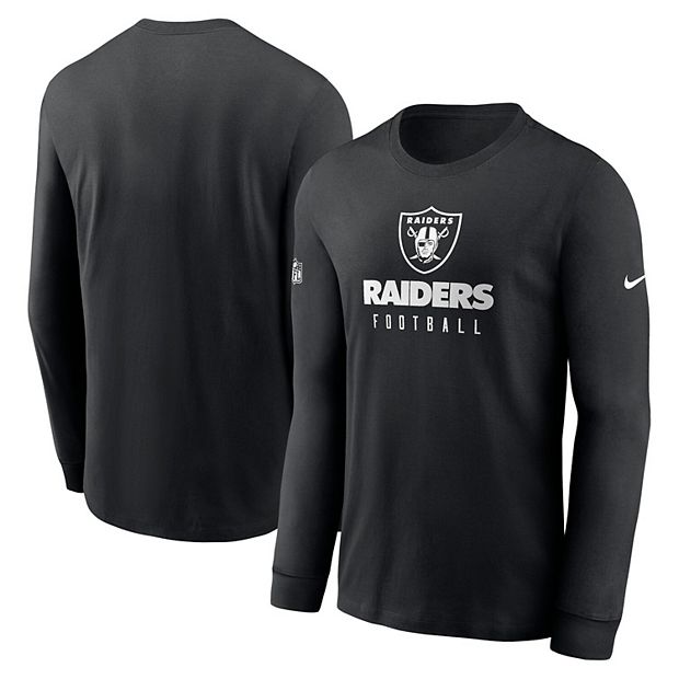 Las Vegas Raiders Youth Holiday Long Sleeve T-Shirt & Pants Pajama Set -  Black