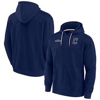 Unisex Fanatics Signature Navy Cleveland Guardians Super Soft Fleece Pullover Hoodie
