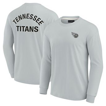 Unisex Fanatics Signature Gray Tennessee Titans Super Soft Long Sleeve T-Shirt