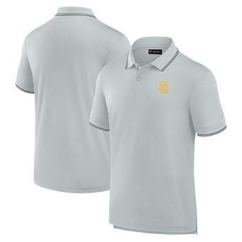 Men's Fanatics Gray San Diego Padres Front Office Pique Polo
