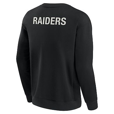 Unisex Fanatics Black Las Vegas Raiders Elements Super Soft Pullover Sweatshirt