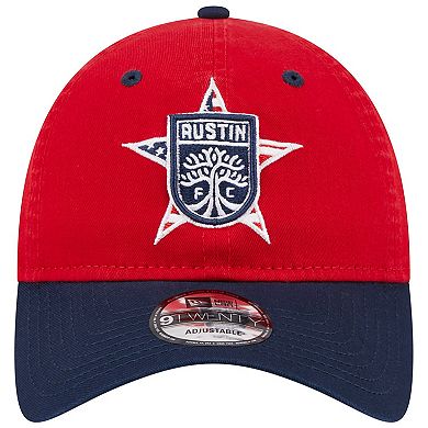 Men's New Era Red Austin FC Americana 9TWENTY Adjustable Hat