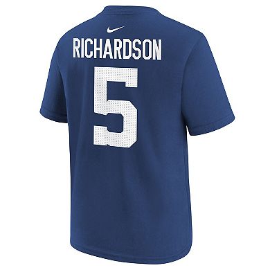 Youth Nike Anthony Richardson Royal Indianapolis Colts Player Name & Number T-Shirt
