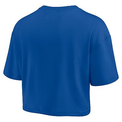 Women's Fanatics Signature Royal Los Angeles Rams Super Soft Short Sleeve Cropped T-Shirt