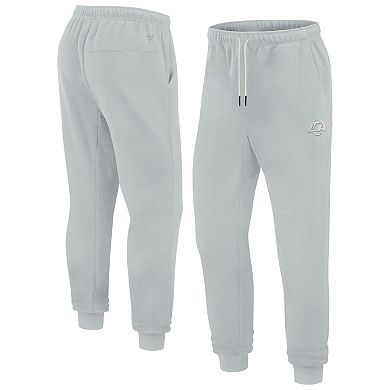 Unisex Fanatics Signature Gray Los Angeles Rams Super Soft Fleece Jogger