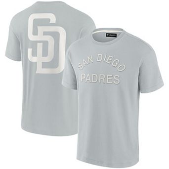 Unisex Fanatics Signature Gray San Diego Padres Super Soft Short Sleeve T-Shirt