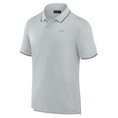 Men's Fanatics Gray Los Angeles Chargers Front Office Pique Polo