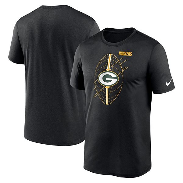 Nike Men's Packers Legend Icon Long Sleeve Tee Black Size M | MODA3